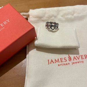 James Avery sterling silver ring size 6 chain of hearts!